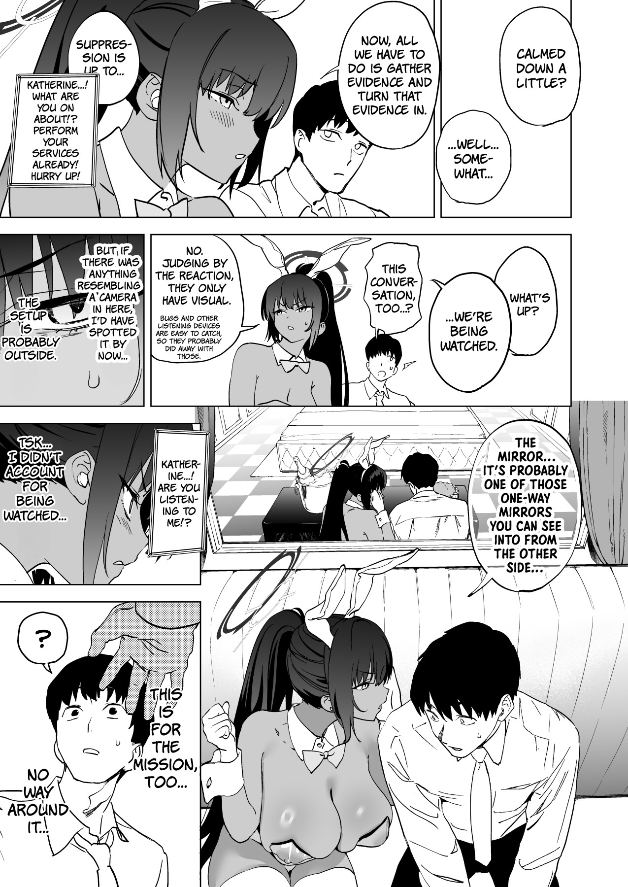 Hentai Manga Comic-Karin's Ass In The Transparent Bunny Suit-Read-8